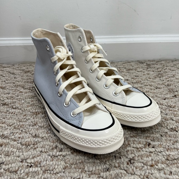 Converse High Top Chuck Taylor 70 Nautical Tri-Blocked Ghosted Vintage White - Picture 6 of 14